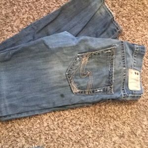 Men's silver jeans 31x34