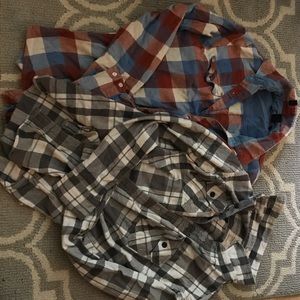 American Eagle & Ambiguous flannel button ups!