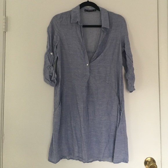 Light Blue Shirt Dress