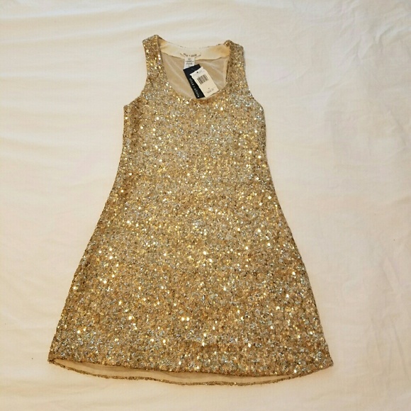 Perfect for New Years! Gold sequin, Alice + Olivia