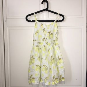 Kids yellow and white flower dress