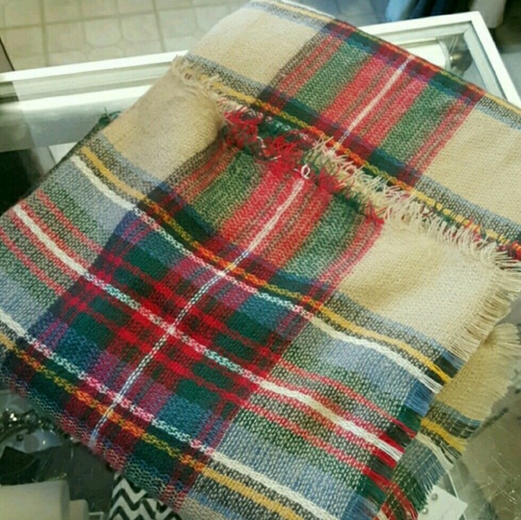🌟LAST ONE🌟tartan oversized blanket scarf - Picture 4 of 4