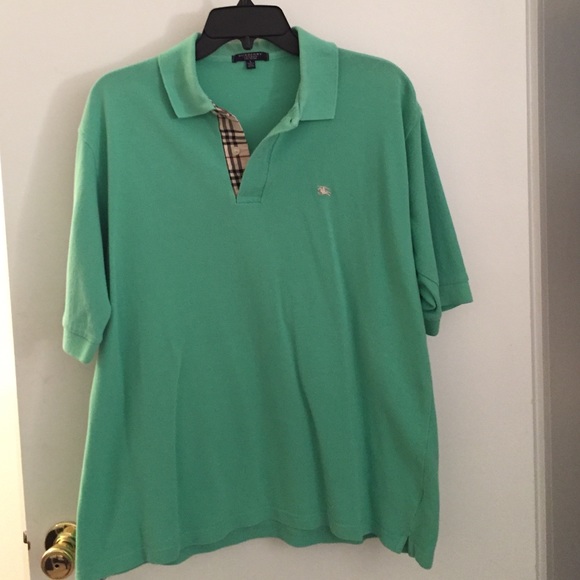 Men's L Burberry Polo Short Sleeve Shirt