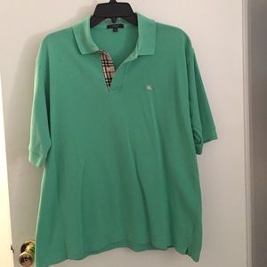 Men's L Burberry Polo Short Sleeve Shirt