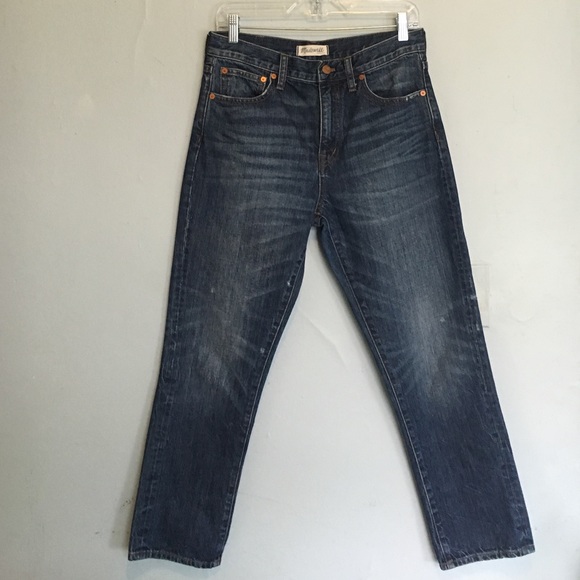 Madewell straight leg crop jean