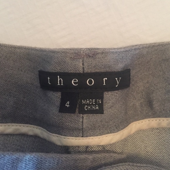 Theory gray flare pants - Picture 3 of 3