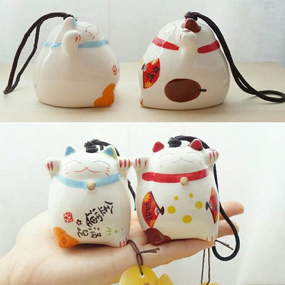 Lucky Cat Wind Chime Japan Kawaii Anime - Picture 3 of 4
