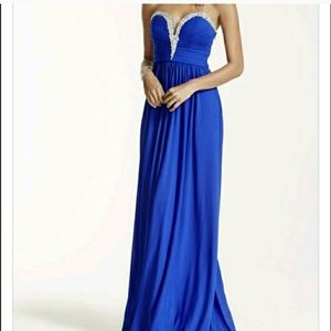 Royal blue formal dress