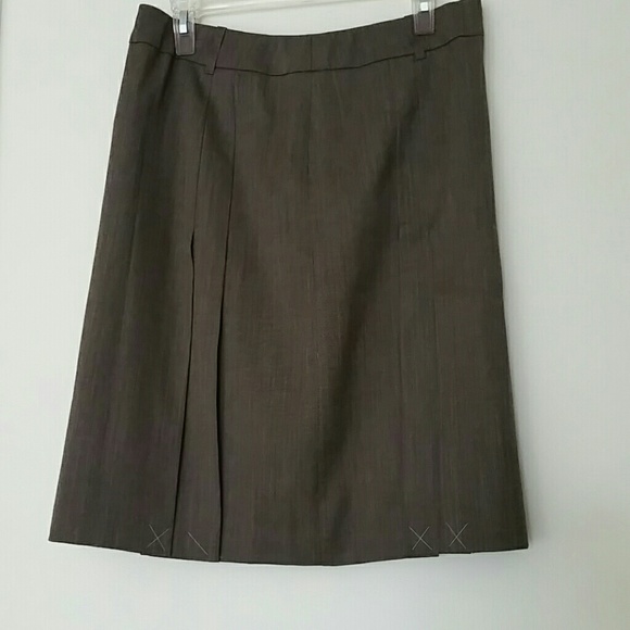 Ann Taylor Loft brown & tan skirt with belt