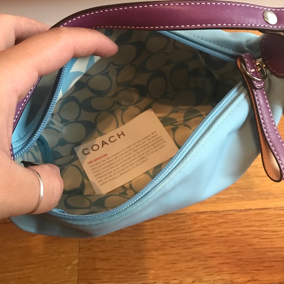 Light Blue Coach Bag - Picture 4 of 5