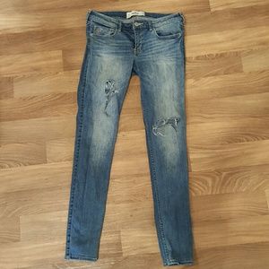 Light blue destroyed Hollister jeans