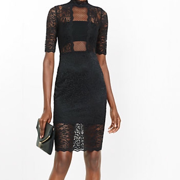 Black lace express dress. Never worn