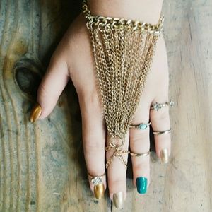 Boho Midi Ring Set