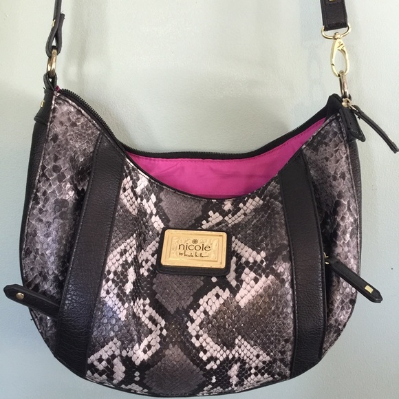 Nicole Miller Python Hobo Bag