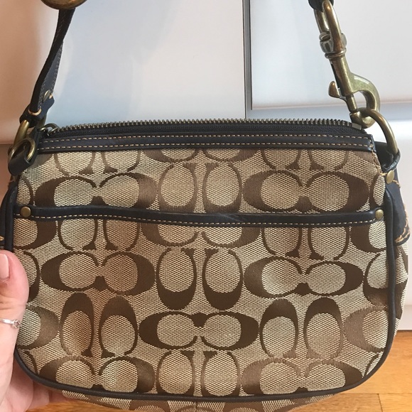 Brown and Blue Coach Bag - Picture 4 of 4