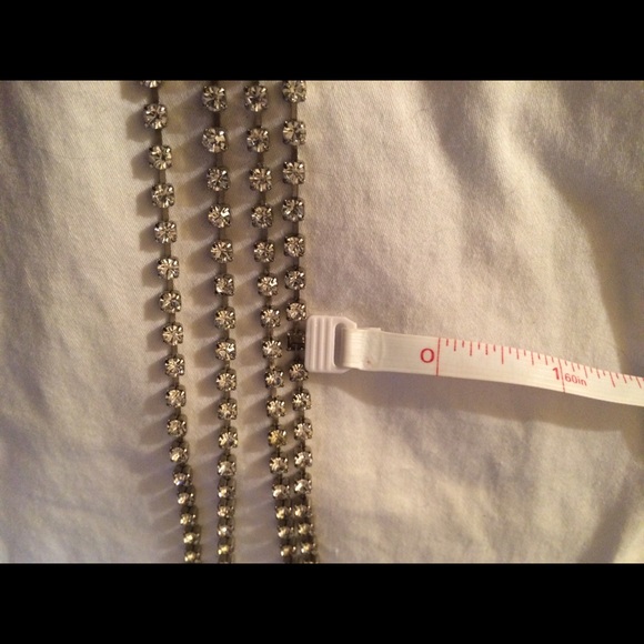 ⭐⭐Belt /Necklace 39 inches Stainless & Rhinestones - Picture 3 of 4