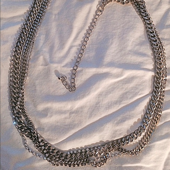 ⭐⭐Belt /Necklace 39 inches Stainless & Rhinestones - Picture 2 of 4