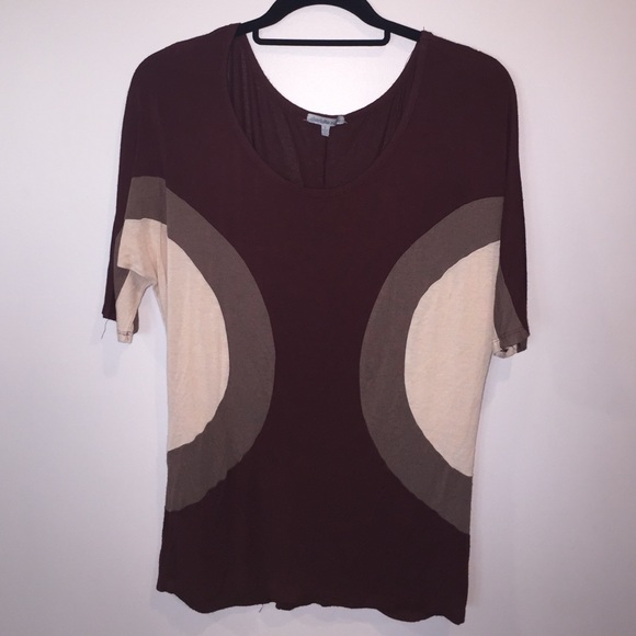 Maroon pattern shirt