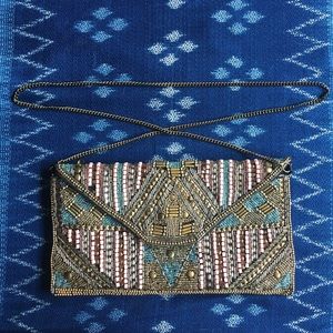 Lovely beaded Ecote Envelope Crossbody
