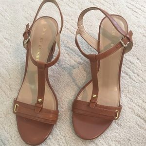Audrey Brooke brown wedge shoes