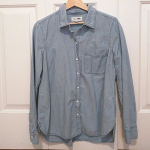 Old Navy button down jean/chambray shirt