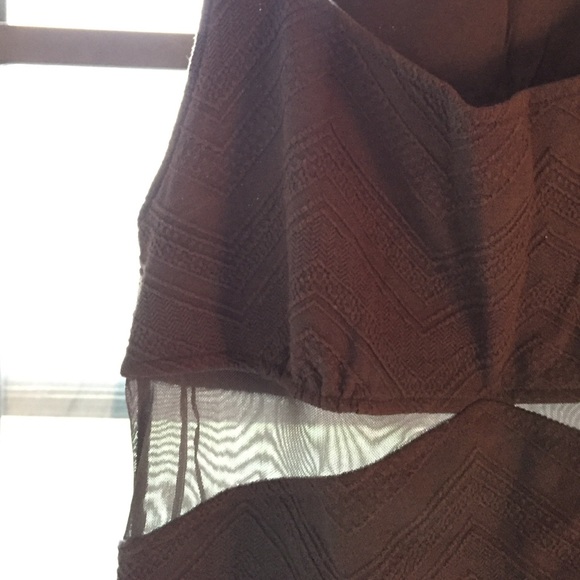 Free People Cut Out Ribbed Chevron Dress - Picture 2 of 3