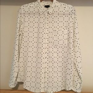 NWOT Levi's California 100% Silk Button Down