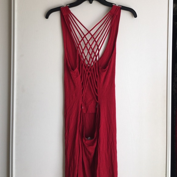 Sexy open back dress