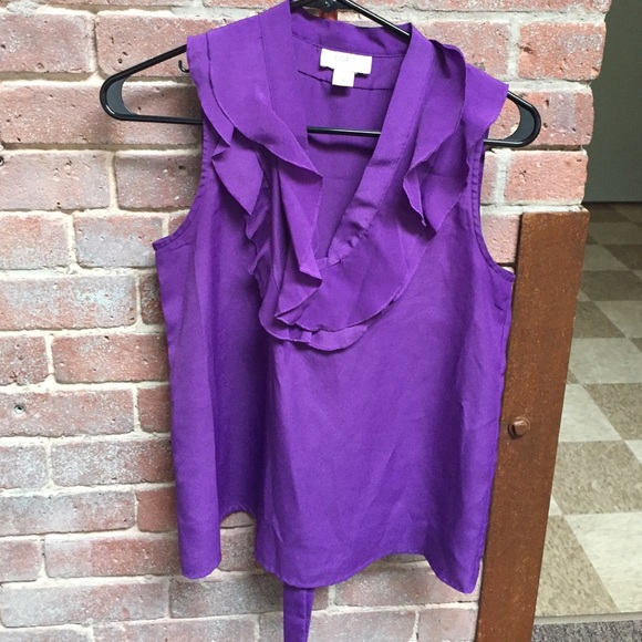 purple blouse