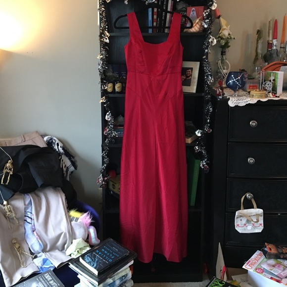 Modcloth Geode Red Satin Gown BOGO