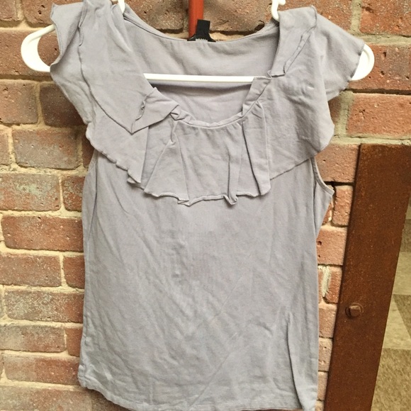 gray blouse