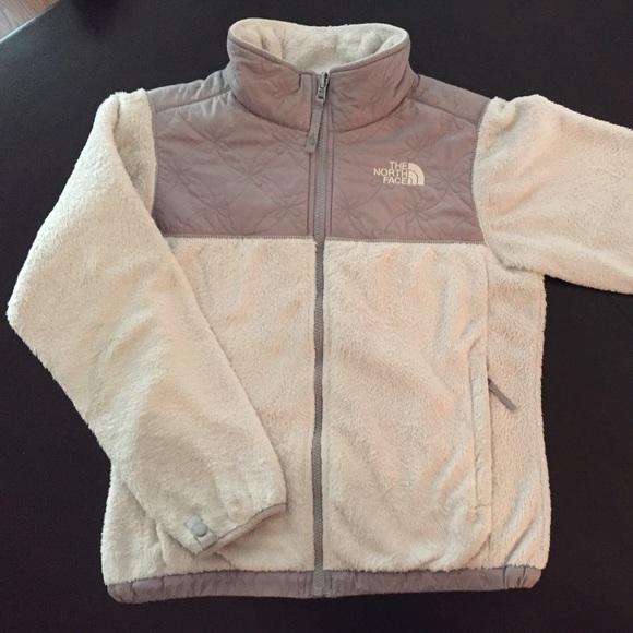White/Grey North Face Jacket