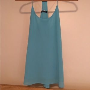 Light Blue Rosette Modcloth Tank Top