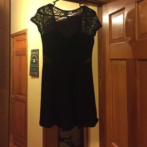 Black lace dress