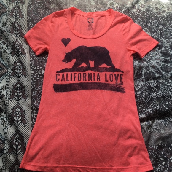 Billabong "California Love" neon pink tee