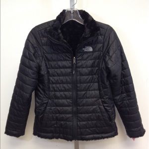 Kids size 14/16 black reversible north face