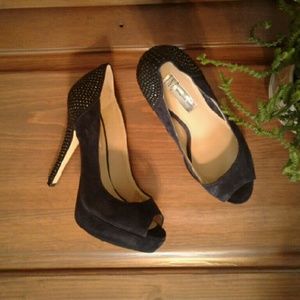Navy INC Platform Pumps