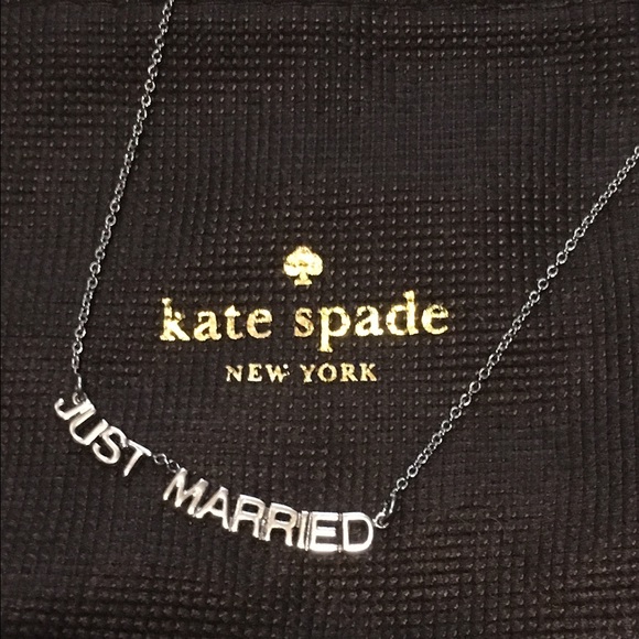 Kate Spade "just married" Necklace
