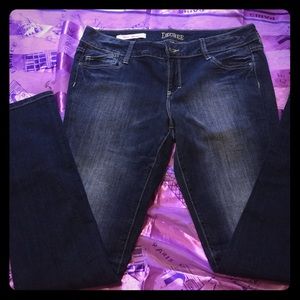 Dark blue skinny jeans