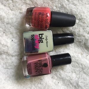 3 nail polishes
