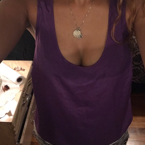 Silky purple shirt