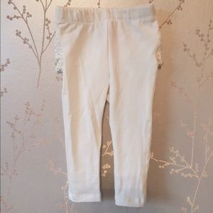 Baby girl cream colored leggings