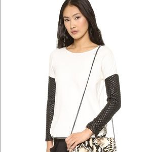 Generation Love Zipper Trim Quilted Leather