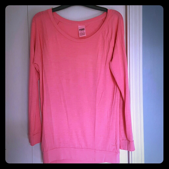 PINK Victoria's Secret Tops - Neon pink oversize raglan sz xs