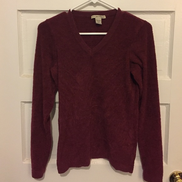 Ex Officio maroon v-neck sweater size M