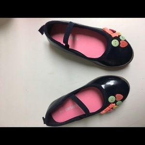 Navy blue toddler girl's shoe