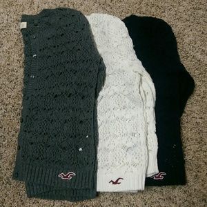 3 Hollister sweaters