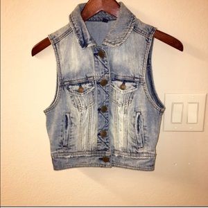 American eagle denim vest
