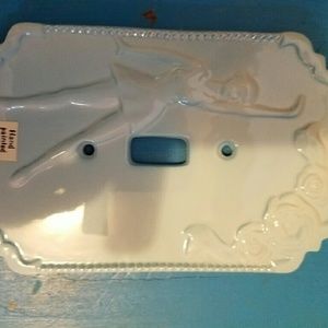 BALLERINA DANCER Light Switch Cover LIGHT BLUE