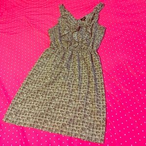 Mossimo black and grey dress with ruffle detail